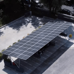 Pensilina fotovoltaica